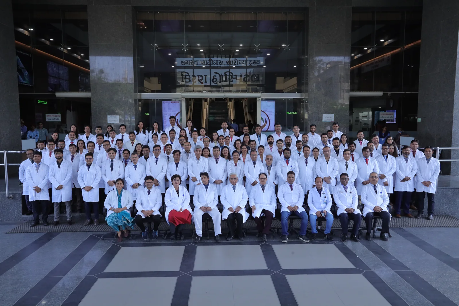 The consultant body at Kiran Hospital