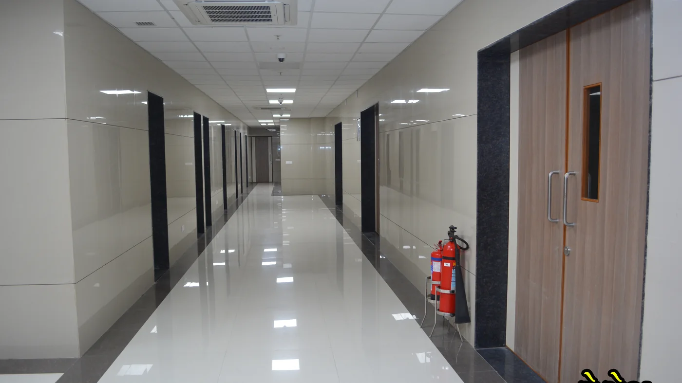 The corridor between theatre, recovery and the wards