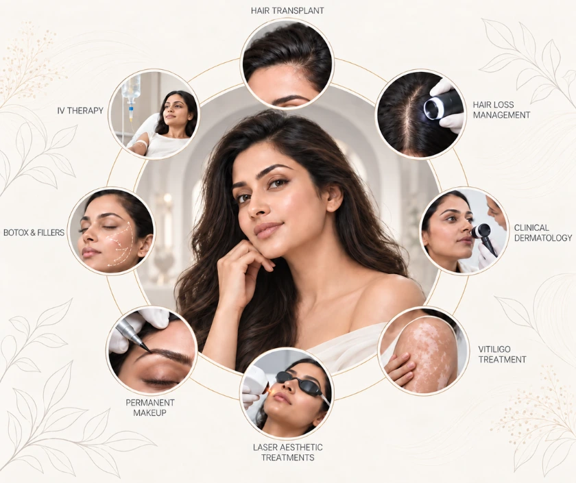 Hair, skin and aesthetic treatments in Surat