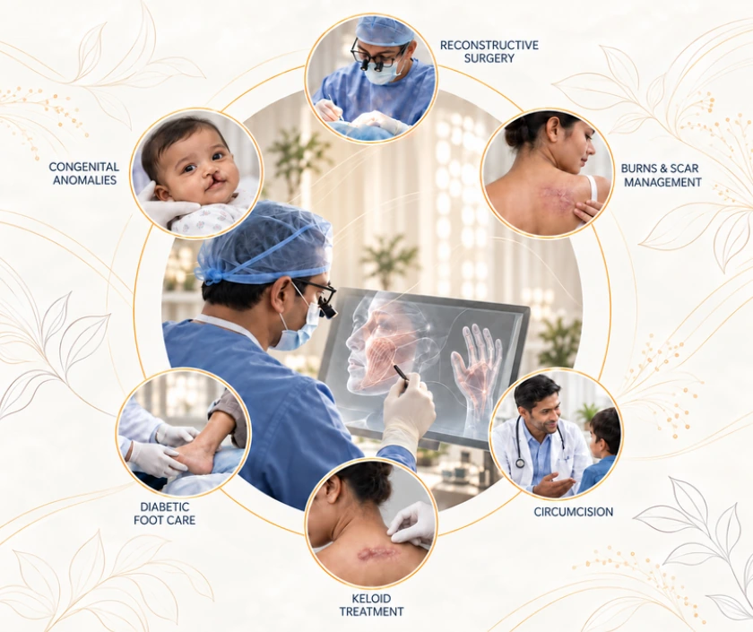 Reconstructive and clinical surgery in Surat